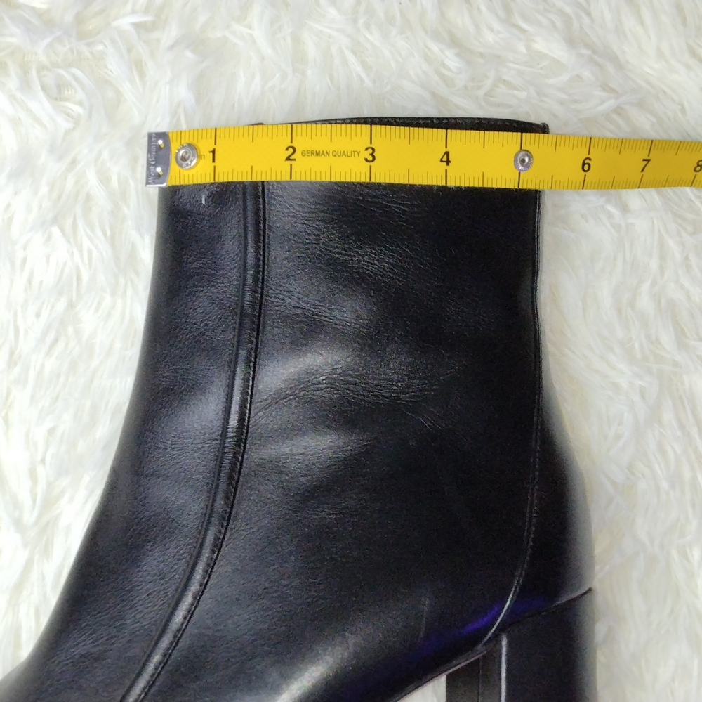 J.Crew Square-Toed Ankle Boots in Italian Leather Size 12 - Picture 13 of 14